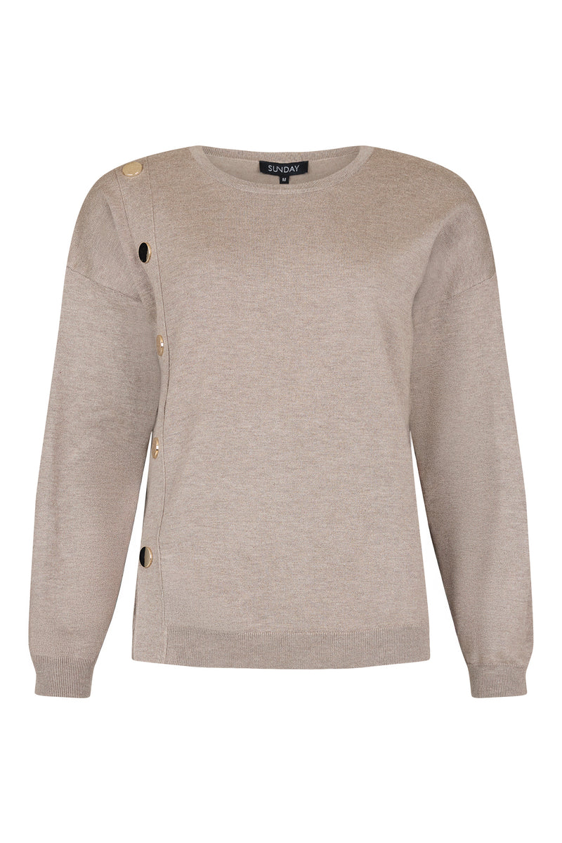 Sunday Button Pullover | Camel 6327 6030