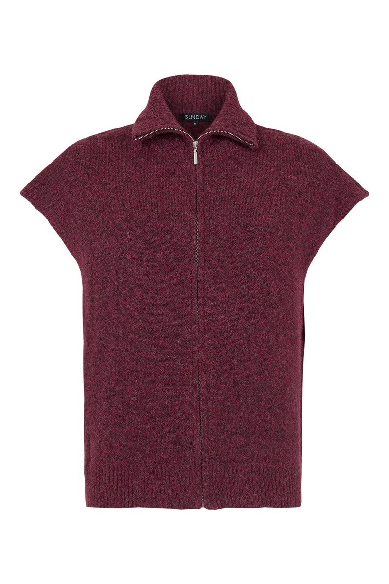 Sunday by Godska Waistcoat | Burgundy 6416 6658