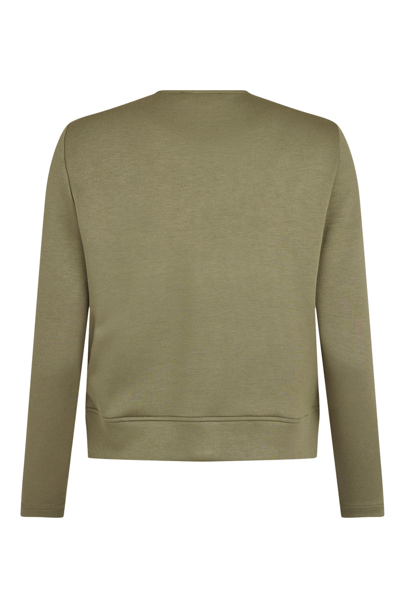 Sunday by Godske Zip up Cardigan | Olive 6895 6476