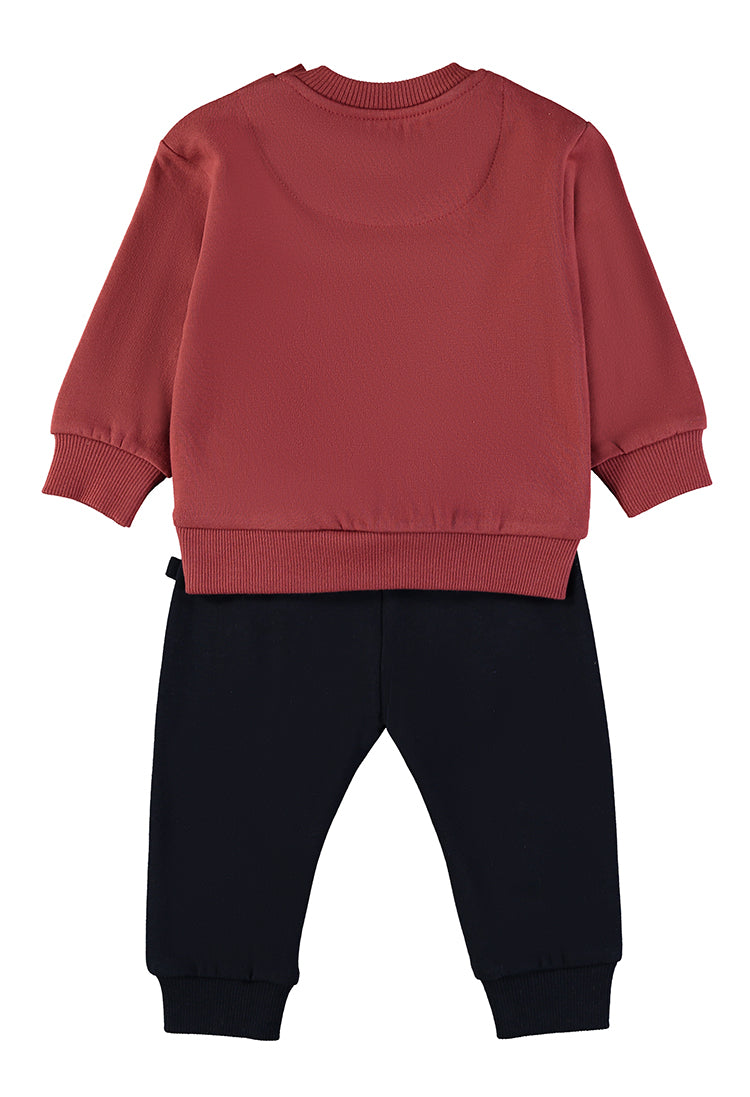 Babybol Baby Boy “Big Dreams Adventure” 2-Piece Set | Deep Red 262010