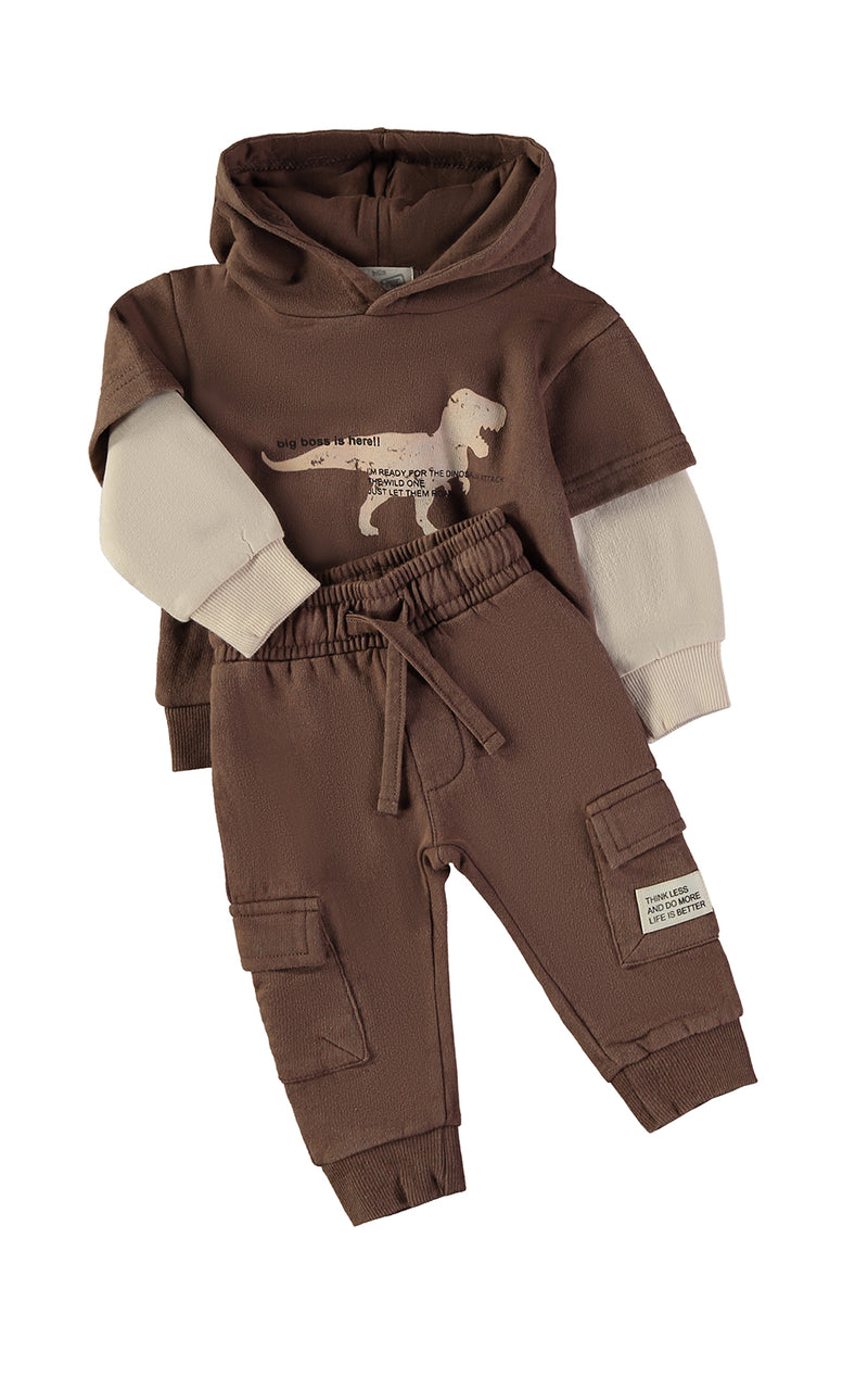 Babybol 2-Piece Set | Brown/Cream 262052