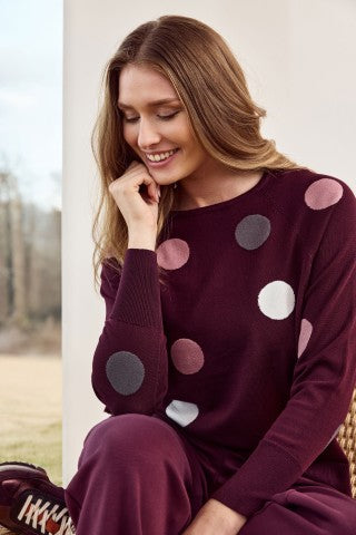 Sunday Pullover Burgundy | Wine 6742 6281