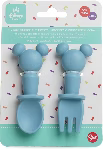 Disney Baby Mickey Silicone Set 2 Cutlery | Blue THE 12245