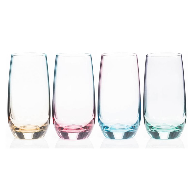 Newgrange Living Two Tone Lustre Hi-Ball Glasses Set of 4 | 1710051