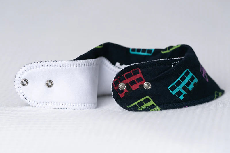Babyboo Vintage Bues Organic Bandana Bib | Navy