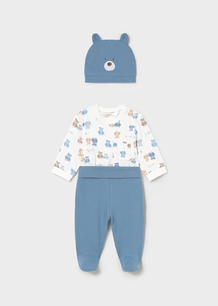 Mayoral Baby's Footed Pants Set  | Waves 1504/SS26