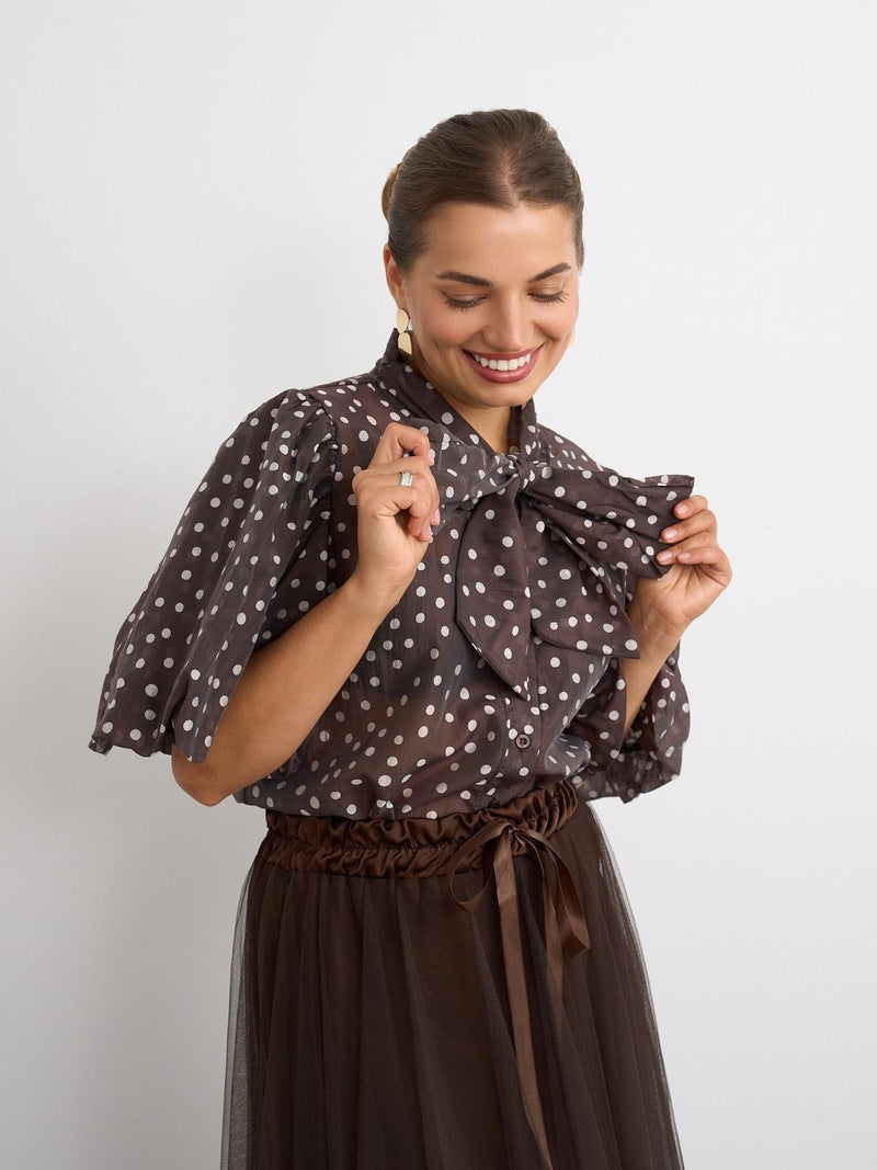 Kyla Sienna Blouse | Brown 37255
