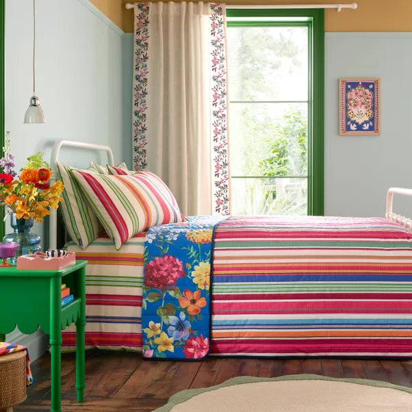Sophie Robinson Darling Floral Reversible Bed Spread | Multi