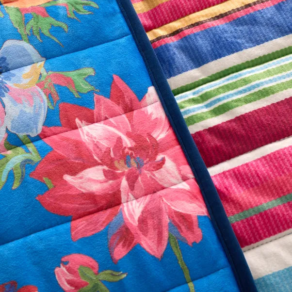 Sophie Robinson Darling Floral Reversible Bed Spread | Multi