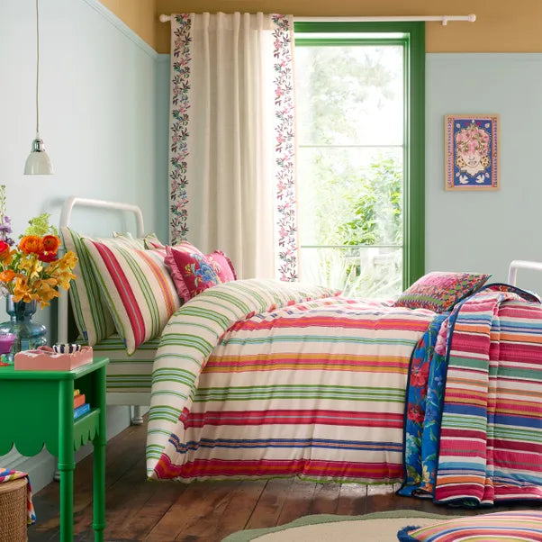 Sophie Robinson Sophie Stripe Bold Quilt Set | Bright