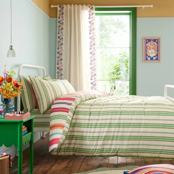 Sophie Robinson Sophie Stripe Bold Quilt Set | Bright