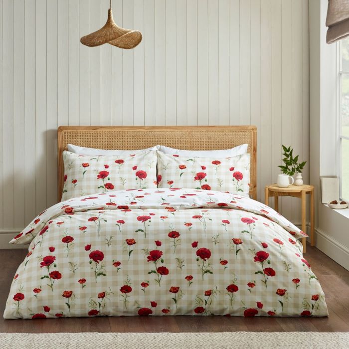 Catherine Lansfield Poppy Duvet Set | Red