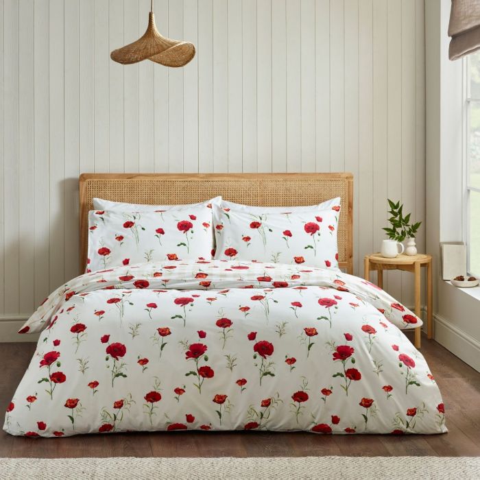 Catherine Lansfield Poppy Duvet Set | Red