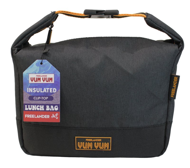Freelander Yum Yum Insulated Clip Lunch Bag | Black 35F080
