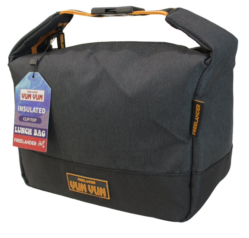 Freelander Yum Yum Insulated Clip Lunch Bag | Black 35F080
