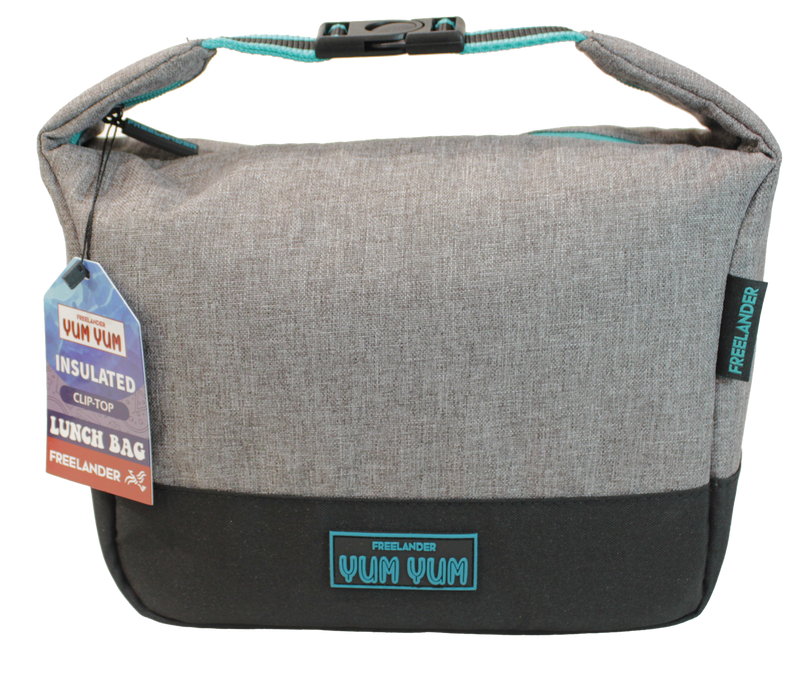 Freelander Yum Yum Insulated Clip Lunch Bag | Grey 35F080