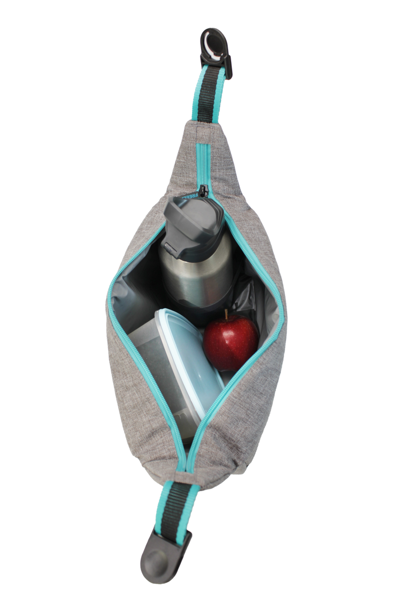 Freelander Yum Yum Insulated Clip Lunch Bag | Grey 35F080