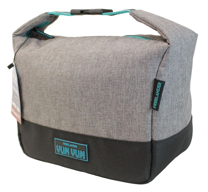 Freelander Yum Yum Insulated Clip Lunch Bag | Grey 35F080