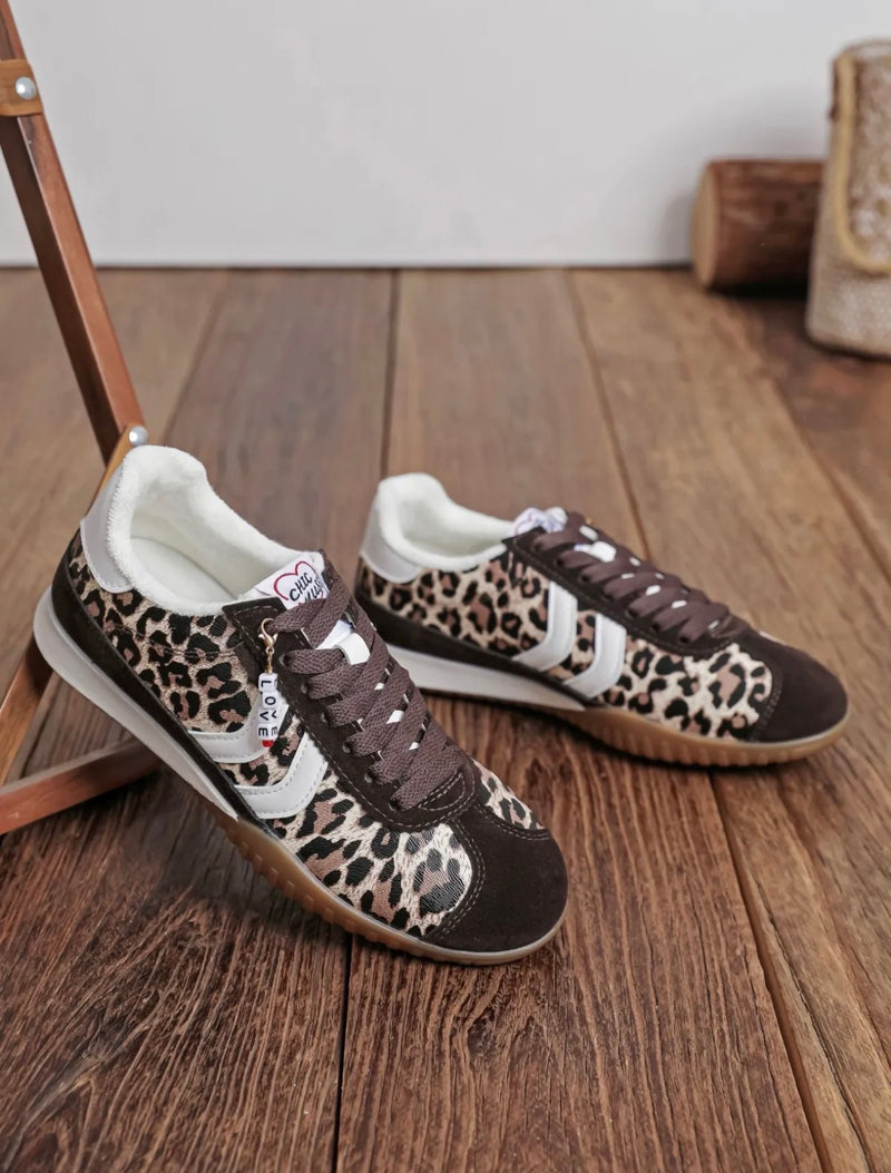 Chicmuse Lola Trainers | Leopard  LT33-100