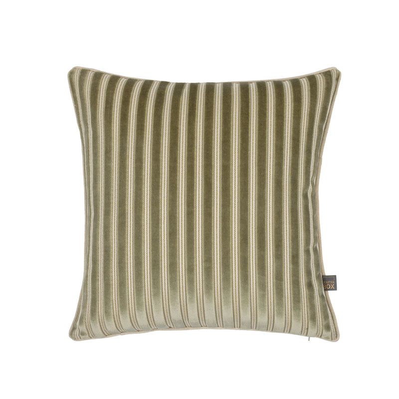 Scatter Box Grace Striped Filled Cushion | Sage 3PT1349A