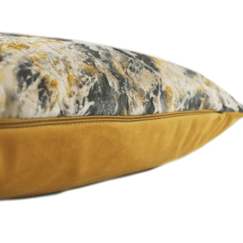 3pt1045A Aristo Filled Cushion 43x43cm Ochre/Green