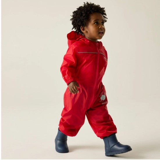 Regatta Kids' ISOLITE Waterproof Puddle Suit | Pepper RKW156