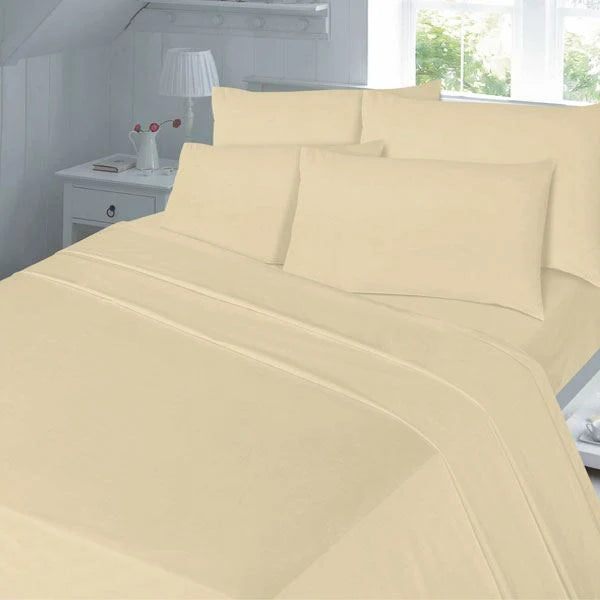 Nightzone Flannel Flat Sheet | White/Cream/Latte AYSBFFL