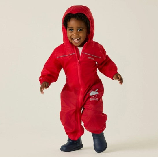 Regatta Kids' ISOLITE Waterproof Puddle Suit | Pepper RKW156