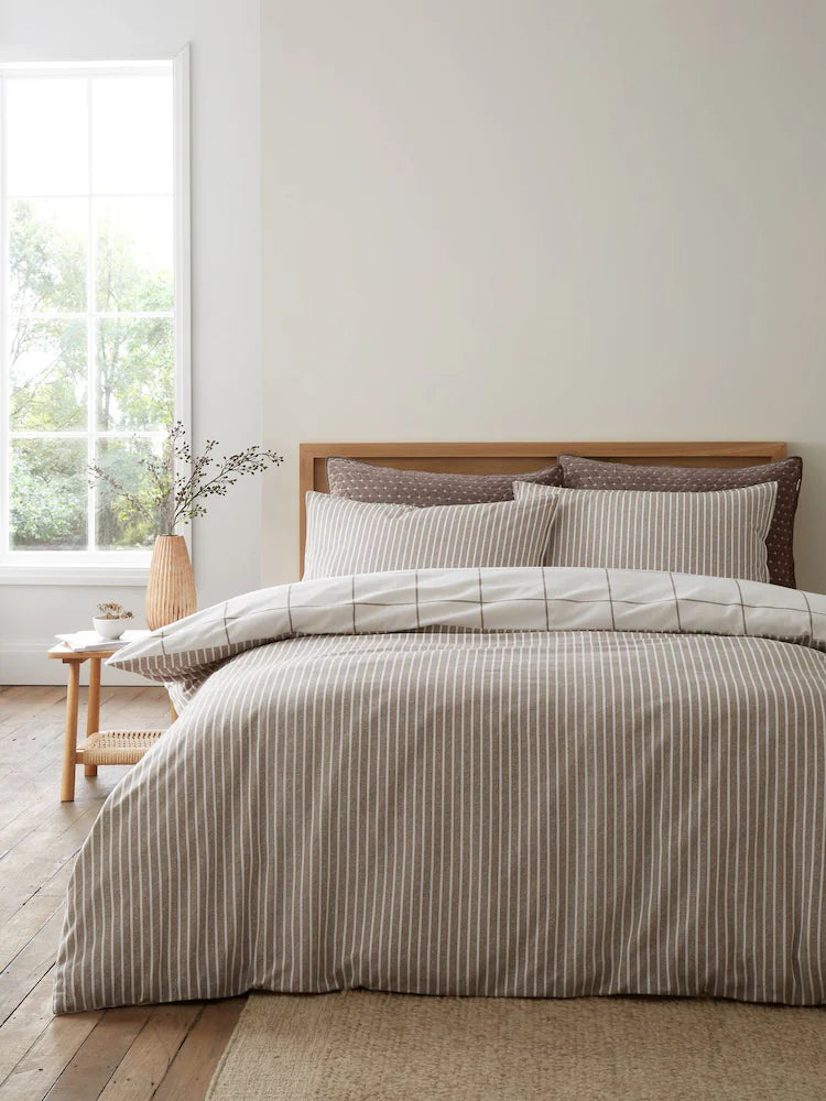 Bianca Brushed Regal Check Quilt Set | Mole