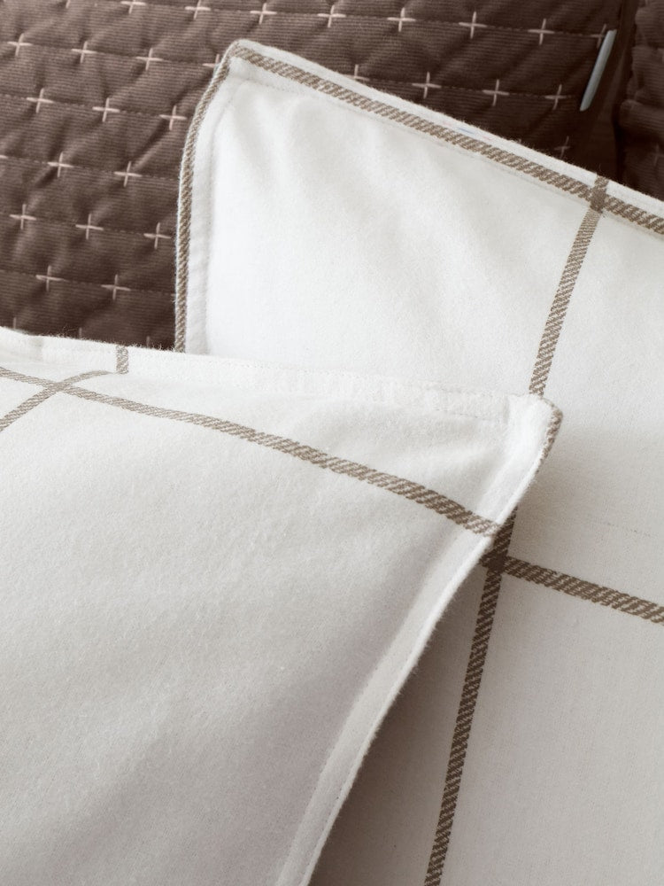 Bianca Brushed Regal Check Quilt Set | Mole