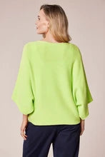 D.E.C.K by DECOLLAGE Batwing knit Jumper | Lime 57702