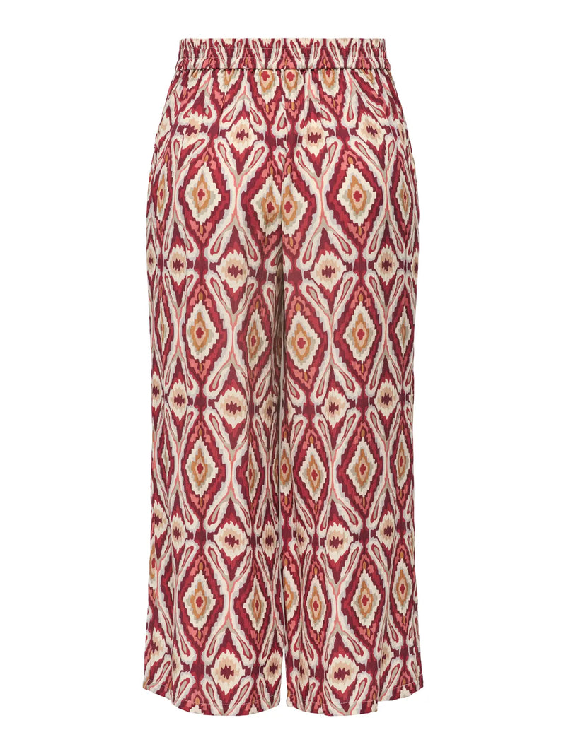 ONLY Mikasi Culotte Belt Pants | Brick