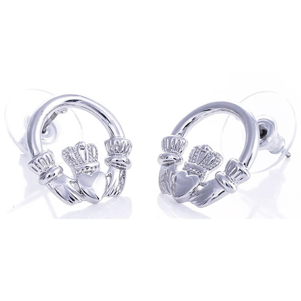 Newgrange Claddagh Earring | Silver 600378