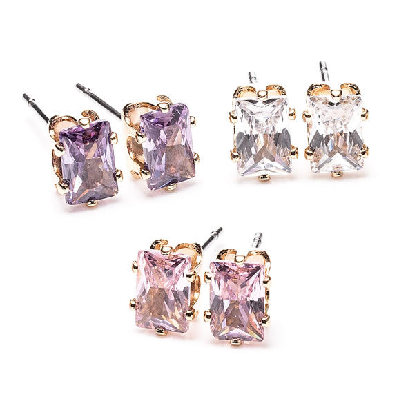Newgrange Diamond Earrings Set of 3 | Gold Multi 600411P