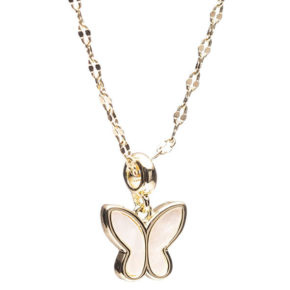 Newgrange Butterfly Pendant Necklace | Gold 600431P
