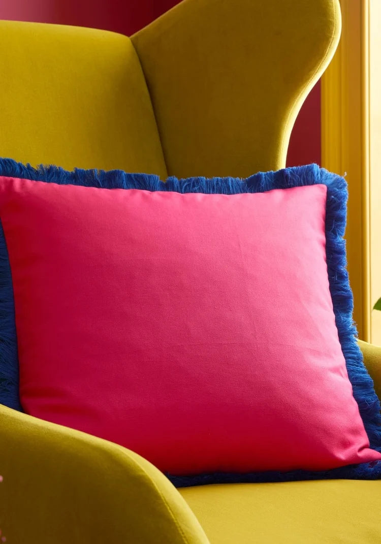 Sophie Robinson Darling Diagonal Stripe Filled Cushion | Bright