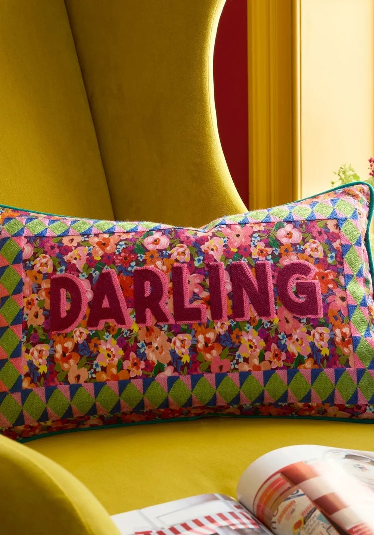 Sophie Robinson Darling Ditsy Filled Cushion | Bright