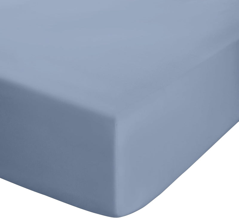 Catherine Lansfield Percale Deep Fitted Sheet | Cornflower