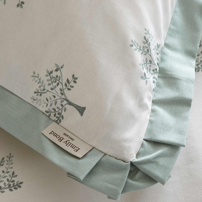 Emily Bond Dapplewood Trees Quilt Set | Cream