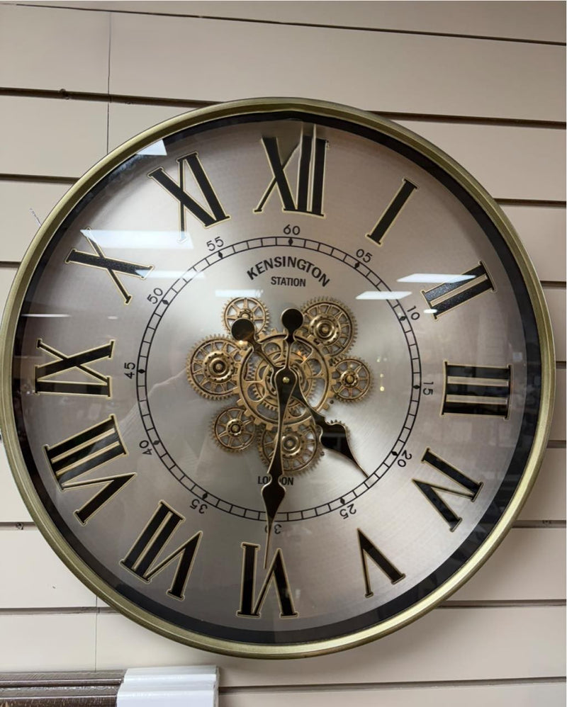 TARA Kensington Old Town Grears Wall Clock | Champagne TL7388