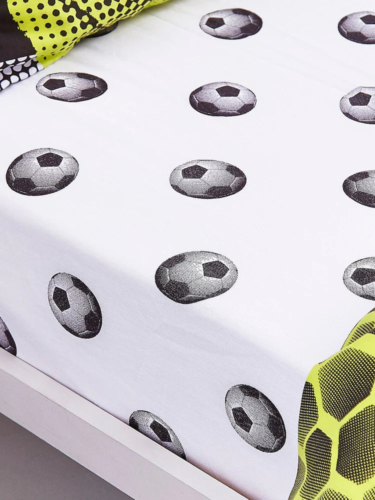 Catherine Lansfield Football Fitted Sheet   | Multi