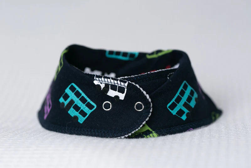 Babyboo Vintage Bues Organic Bandana Bib | Navy
