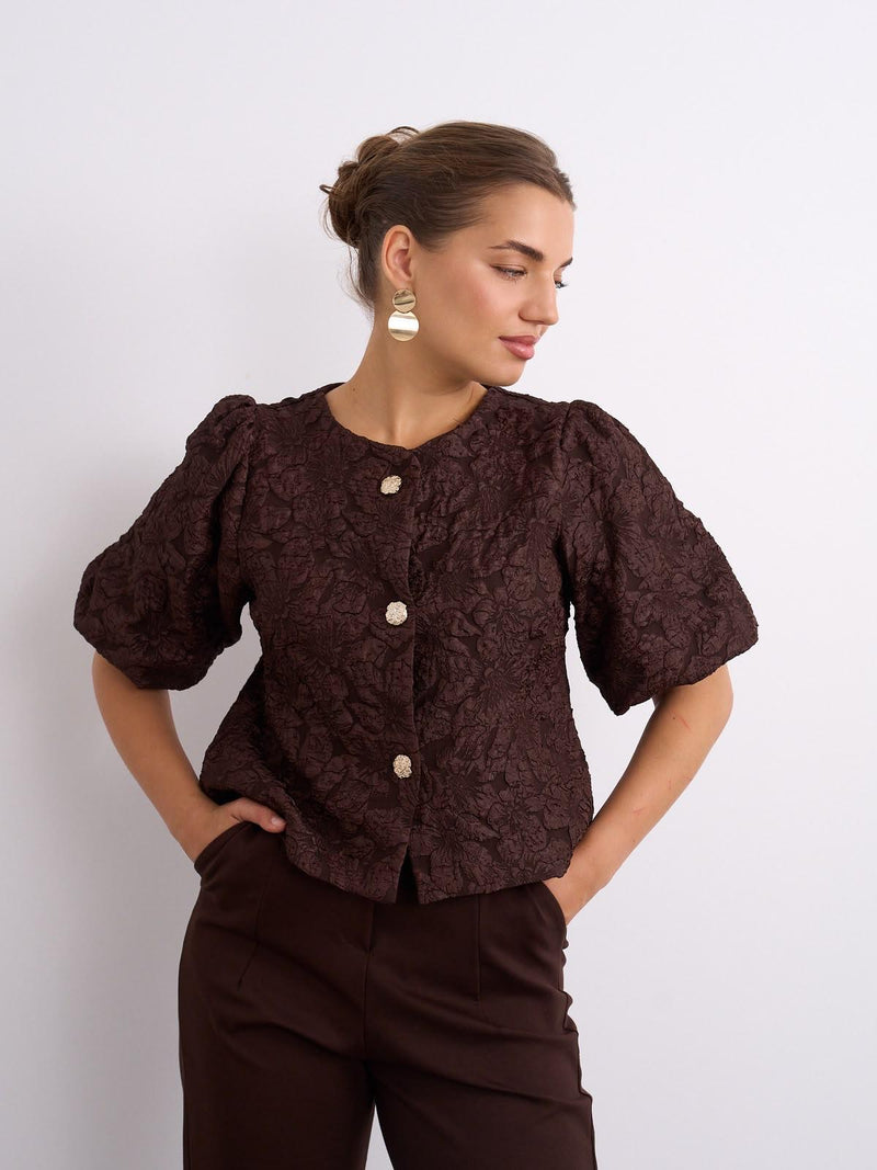 Kyla Diana Jacket | Brown 230281