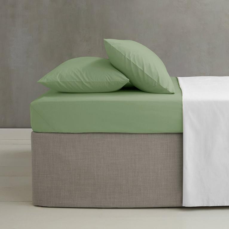 Catharine Lansfield Percale Deep Fitted Sheet | Sage