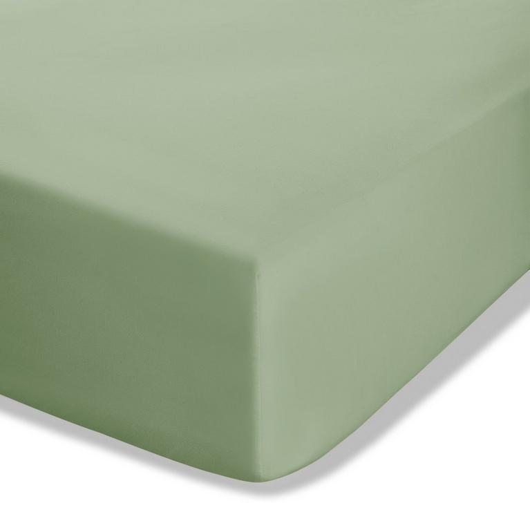 Catharine Lansfield Percale Deep Fitted Sheet | Sage