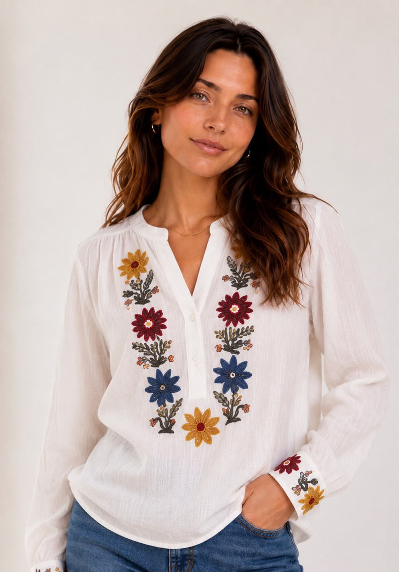 Kyla Lottie Blouse | Cream DX17103