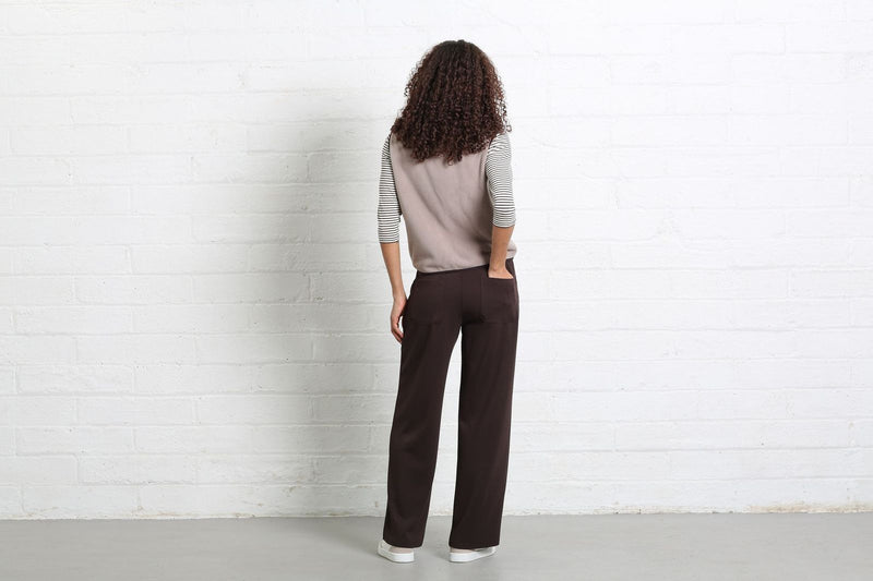 Rant & Rave Tilly Fleece Vest | Taupe RLX-236