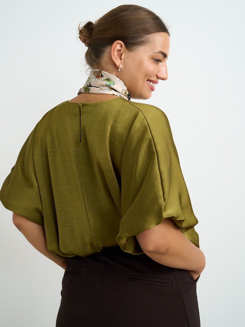 Kyla Bubble Top | Green 60715