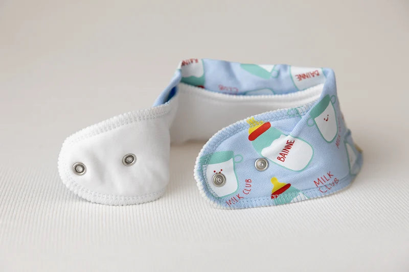 Baby Boo Organic Bandana Bib | Bainne Club Blue