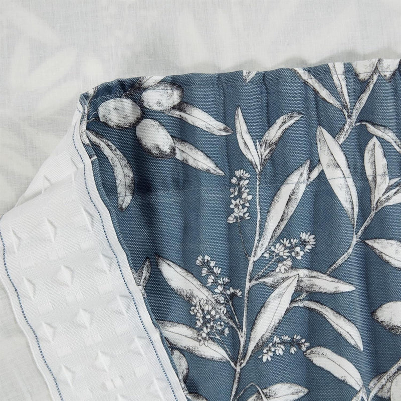Sundor Aviary Pencil Pleat Curtains | Bluebell